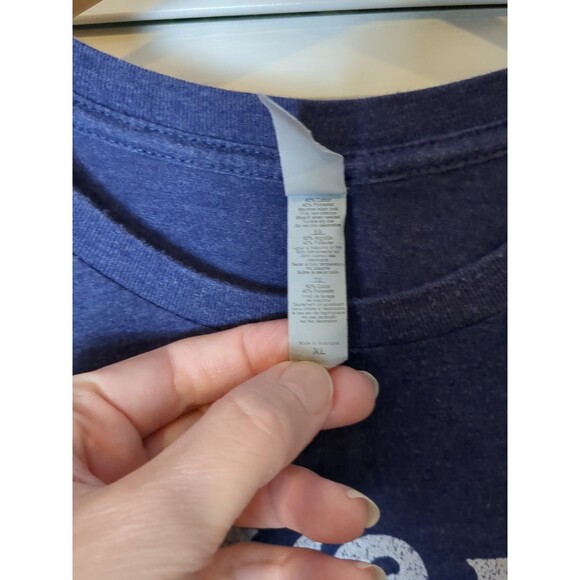 Next Level Graphic T Shirt Mens XL Cotton Blend "Take Me To The‎ Beach" Blue - Picture 6 of 10